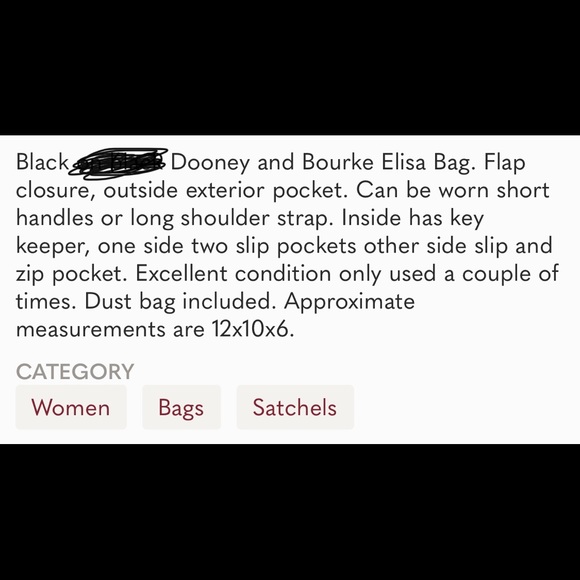 📣LAST CALL🔔 Dooney & Bourke bag Elisa - Picture 11 of 11